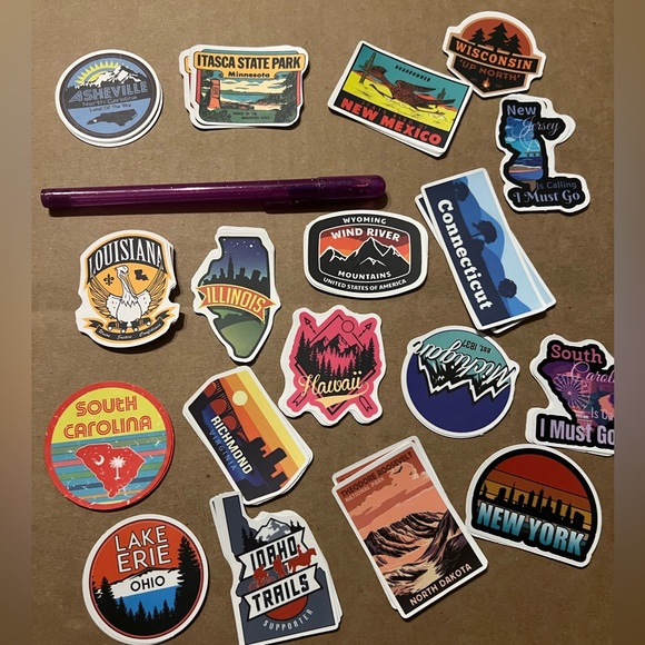 Illinois Matte Finish PVC Removable Waterproof Decor Accent Sticker - Picture 7 of 9